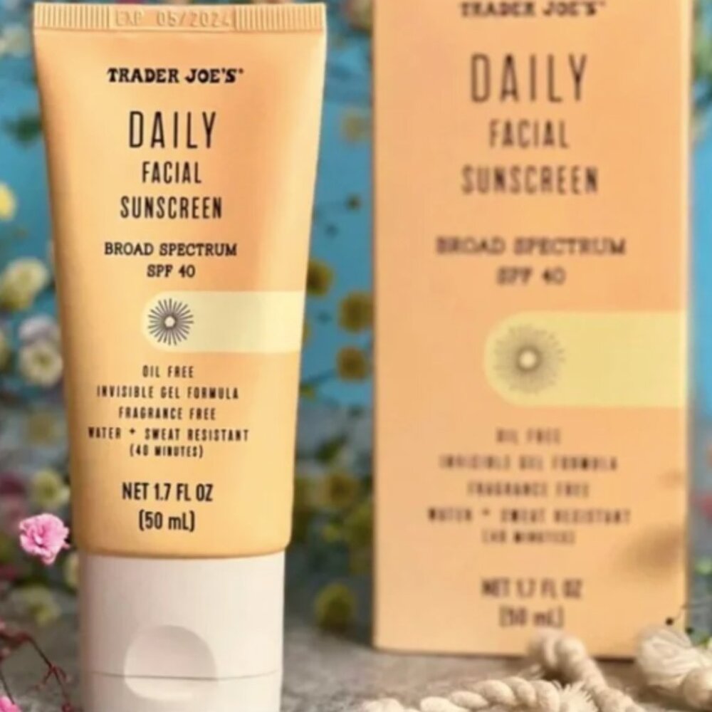 Trader Joe’s Daily Facial Sunscreen broad spectrum SPF 40 NEW